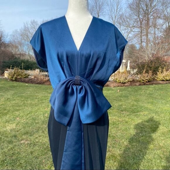 NWT Sachin & Babi Laurana Dress Maxi BHLDN Anthropologie MOB Wedding Navy Black - Picture 6 of 15